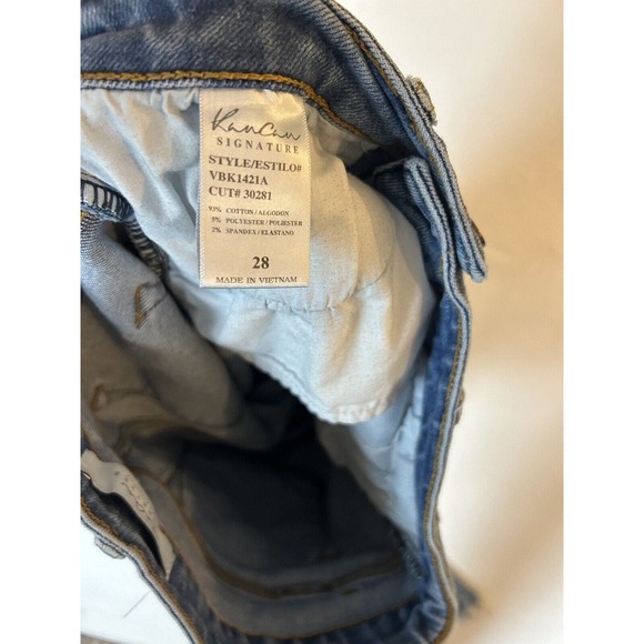 Kancan Signature HighRise Ankle Jeans 28 Blue Distressed Buckle Exclusive - Picture 6 of 9